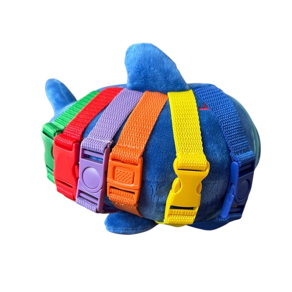 Buckle Toys Blue Plush Whale Stuffed Animal - Kids Toy - Picture 5 of 9